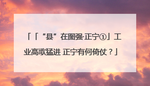 「“县”在图强·正宁①」工业高歌猛进 正宁有何倚仗？
