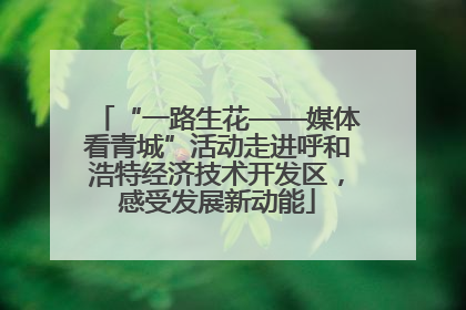 “一路生花——媒体看青城”活动走进呼和浩特经济技术开发区，感受发展新动能
