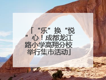 “乐”换“悦”心！成都龙江路小学高翔分校举行集市活动