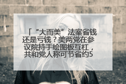 “大而美”法案省钱还是亏钱？美两党在参议院持手绘图板互杠，共和党人称可节省约5000亿美元，民主党人称将增加4.45万亿美元赤字