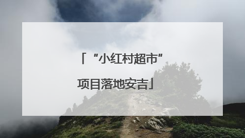“小红村超市”项目落地安吉