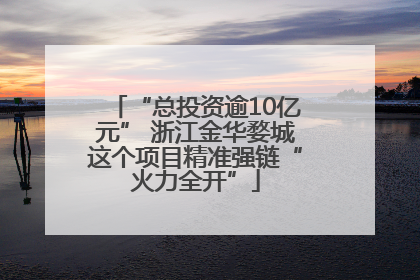 “总投资逾10亿元” 浙江金华婺城这个项目精准强链“火力全开”