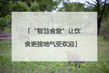 “智慧食堂”让饮食更接地气受欢迎