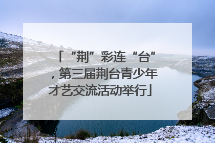 “荆”彩连“台”，第三届荆台青少年才艺交流活动举行