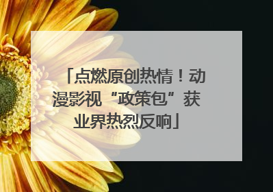 点燃原创热情！动漫影视“政策包”获业界热烈反响