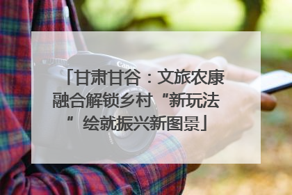 甘肃甘谷：文旅农康融合解锁乡村“新玩法”绘就振兴新图景