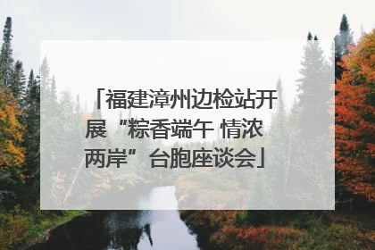 福建漳州边检站开展“粽香端午 情浓两岸”台胞座谈会
