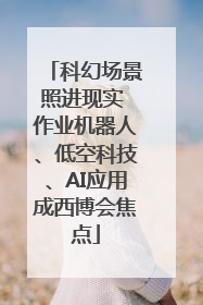 科幻场景照进现实 作业机器人、低空科技、AI应用成西博会焦点