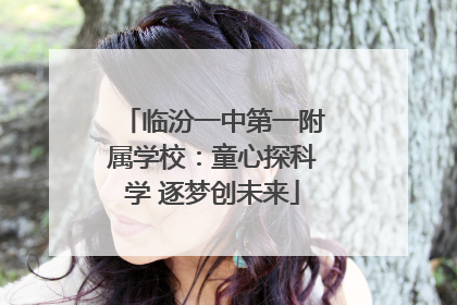 临汾一中第一附属学校：童心探科学 逐梦创未来