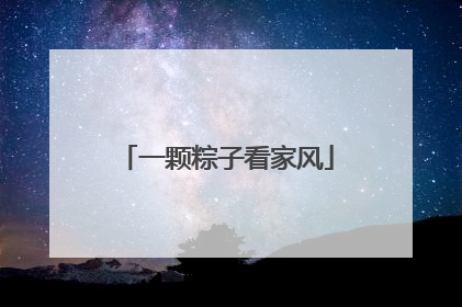 一颗粽子看家风