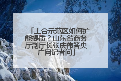 上合示范区如何扩能提质？山东省商务厅副厅长张庆伟答央广网记者问