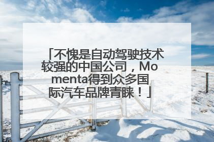 不愧是自动驾驶技术较强的中国公司，Momenta得到众多国际汽车品牌青睐！