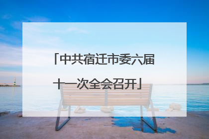 中共宿迁市委六届十一次全会召开