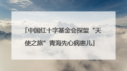 中国红十字基金会探望“天使之旅”青海先心病患儿