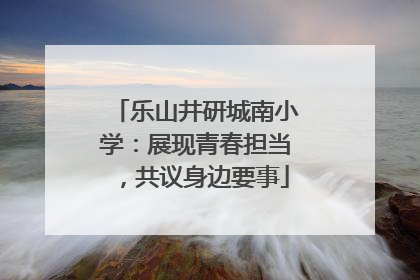 乐山井研城南小学：展现青春担当，共议身边要事