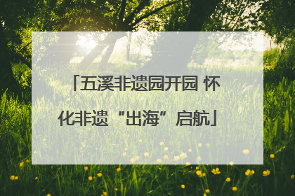 五溪非遗园开园 怀化非遗“出海”启航