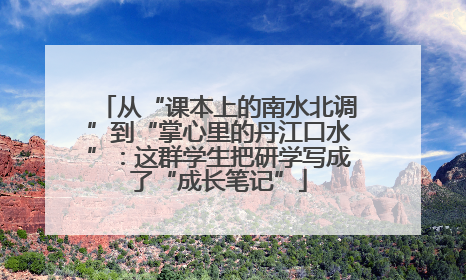 从“课本上的南水北调”到“掌心里的丹江口水”：这群学生把研学写成了“成长笔记”