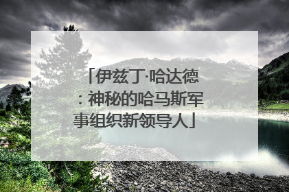 伊兹丁·哈达德：神秘的哈马斯军事组织新领导人