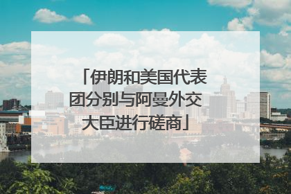 伊朗和美国代表团分别与阿曼外交大臣进行磋商