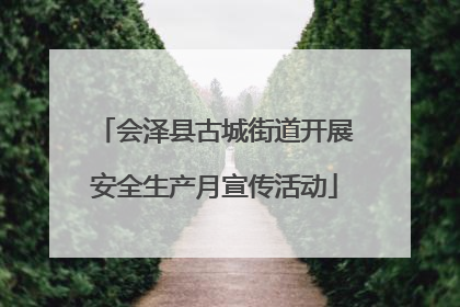 会泽县古城街道开展安全生产月宣传活动