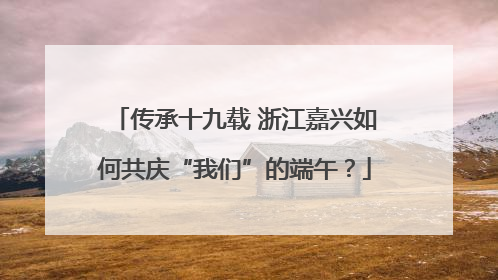 传承十九载 浙江嘉兴如何共庆“我们”的端午？