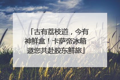 古有荔枝道，今有神鲜盒！卡萨帝冰箱邀您共赴胶东鲜旅
