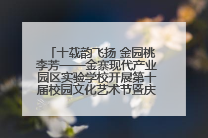 十载韵飞扬 金园桃李芳——金寨现代产业园区实验学校开展第十届校园文化艺术节暨庆“六一”系列活动