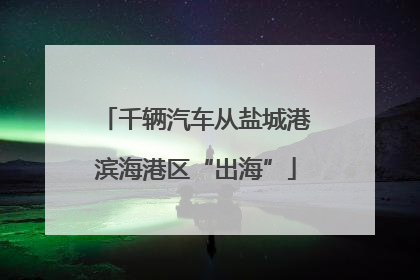 千辆汽车从盐城港滨海港区“出海”