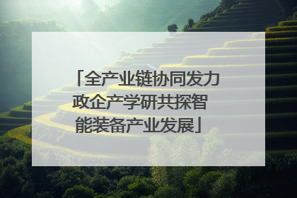 全产业链协同发力 政企产学研共探智能装备产业发展