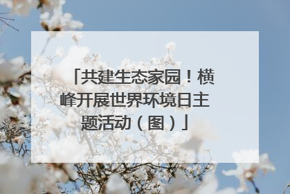 共建生态家园！横峰开展世界环境日主题活动（图）