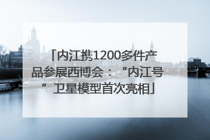 内江携1200多件产品参展西博会：“内江号”卫星模型首次亮相
