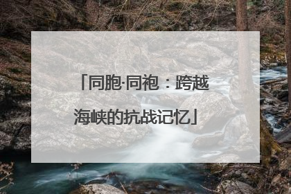 同胞·同袍：跨越海峡的抗战记忆