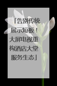 告别传统展示短板！大屏电视重构酒店大堂服务生态