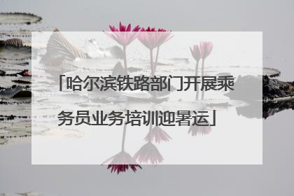 哈尔滨铁路部门开展乘务员业务培训迎暑运