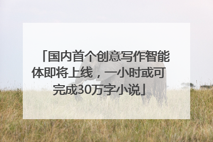 国内首个创意写作智能体即将上线，一小时或可完成30万字小说