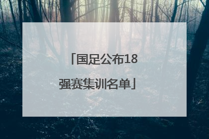 国足公布18强赛集训名单