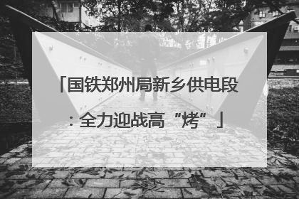国铁郑州局新乡供电段：全力迎战高“烤”