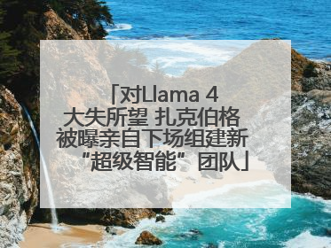 对Llama 4大失所望 扎克伯格被曝亲自下场组建新“超级智能”团队