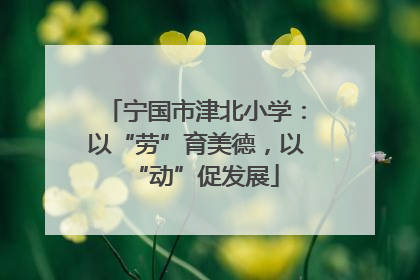 宁国市津北小学：以“劳”育美德，以“动”促发展