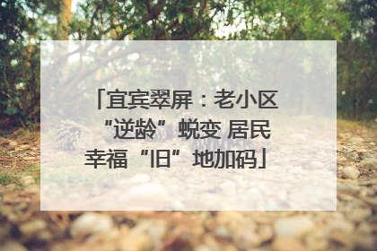 宜宾翠屏：老小区“逆龄”蜕变 居民幸福“旧”地加码