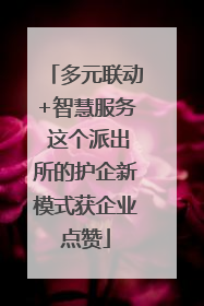 多元联动+智慧服务 这个派出所的护企新模式获企业点赞
