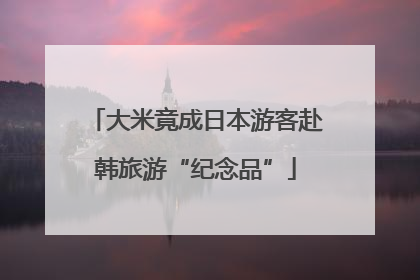 大米竟成日本游客赴韩旅游“纪念品”