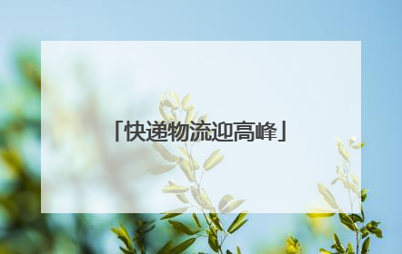 快递物流迎高峰