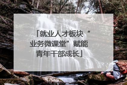 就业人才板块“业务微课堂”赋能青年干部成长
