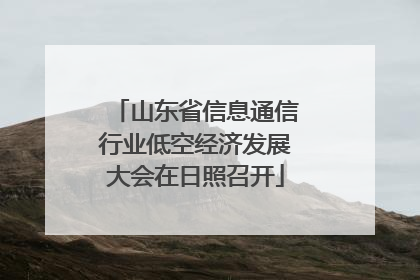 山东省信息通信行业低空经济发展大会在日照召开