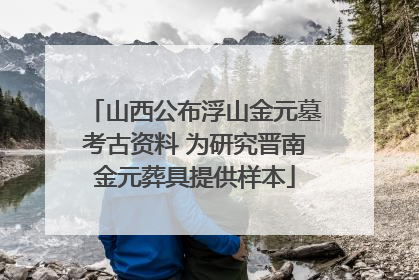 山西公布浮山金元墓考古资料 为研究晋南金元葬具提供样本
