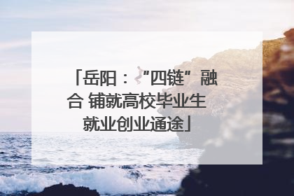 岳阳：“四链”融合 铺就高校毕业生就业创业通途