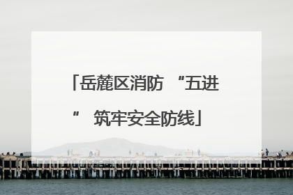 岳麓区消防 “五进” 筑牢安全防线