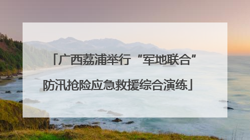 广西荔浦举行“军地联合”防汛抢险应急救援综合演练