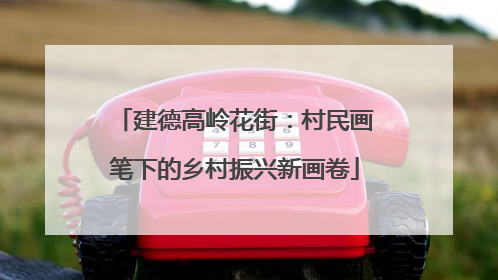 建德高岭花街：村民画笔下的乡村振兴新画卷